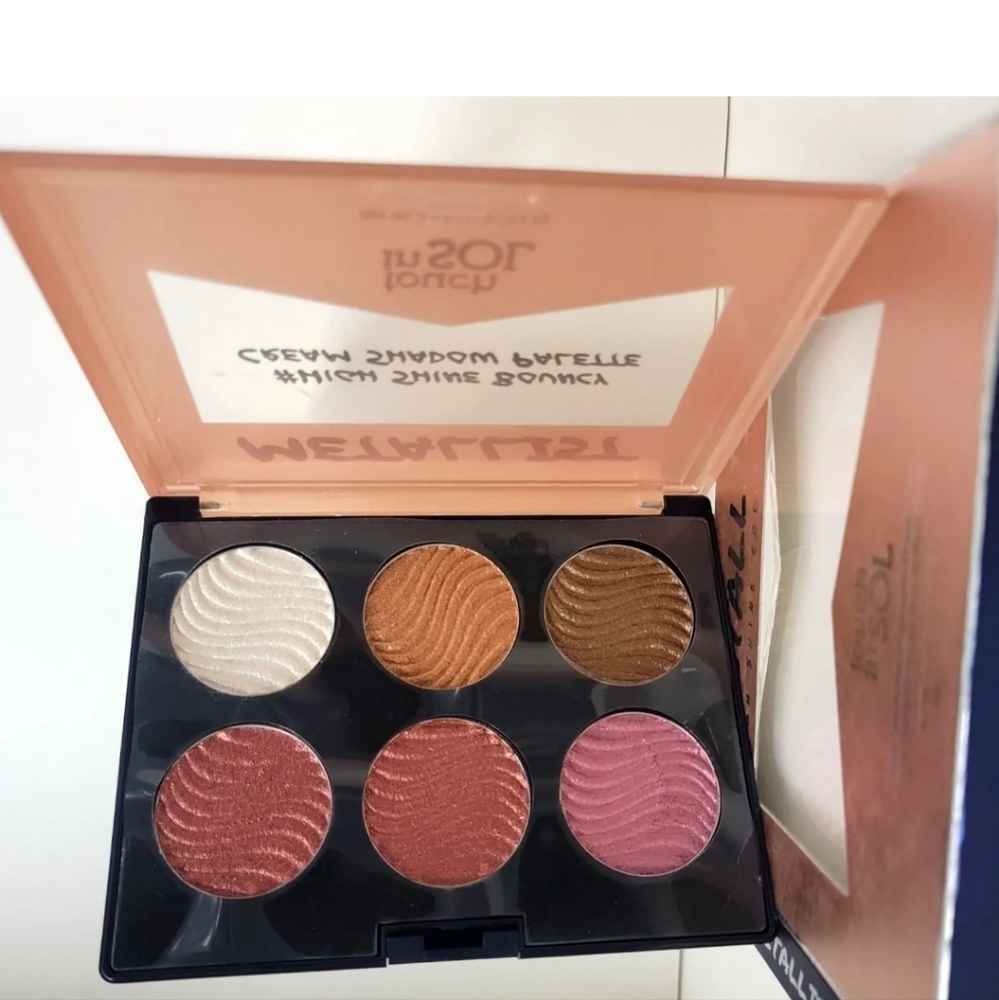 METALLIST # HIGH SHINE BOUNCY CREAM SHADOW PALETTE TOUCH in SOL  6 Shades - Picture 3 of 6
